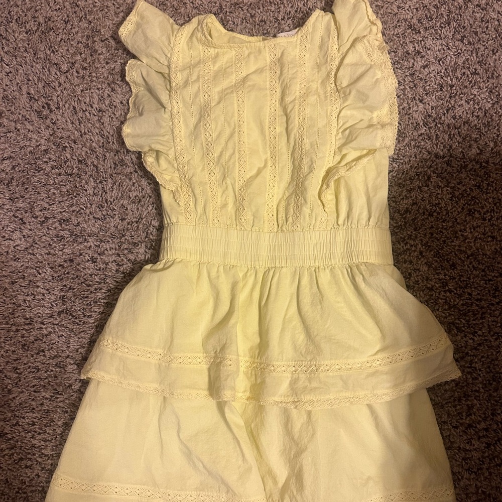 Chelsea & Violet Light Yellow Lace Dress